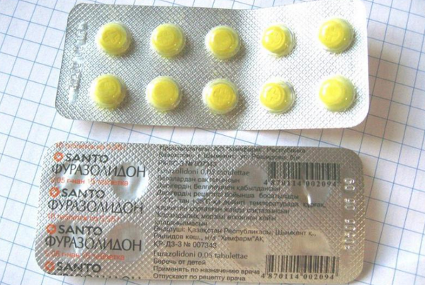 Таблетки от поноса Фуразолидон